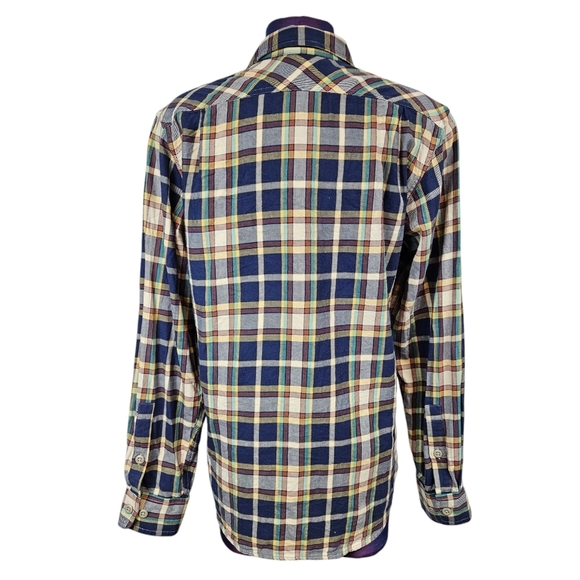 Filson Blue & Yellow Plaid Button Down Work Woven‎ Shirt Size XS Men's P22 - Picture 7 of 9